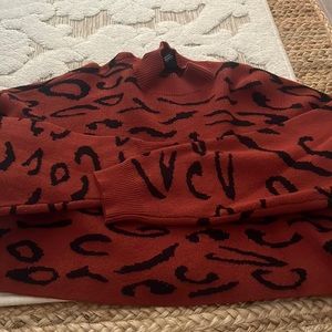 Cheetah print sweater